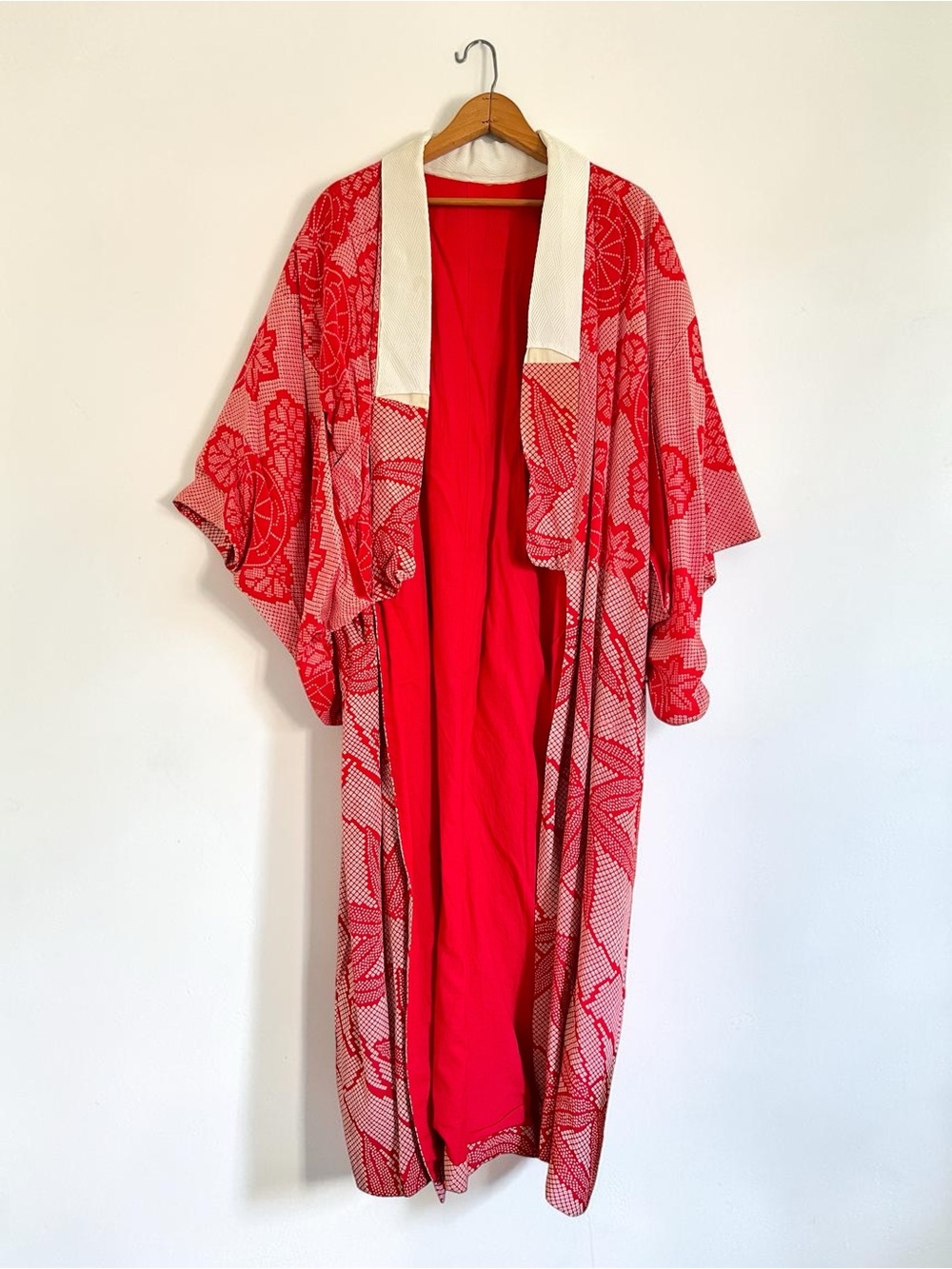 Vintage 70s/80s Red White Kimono